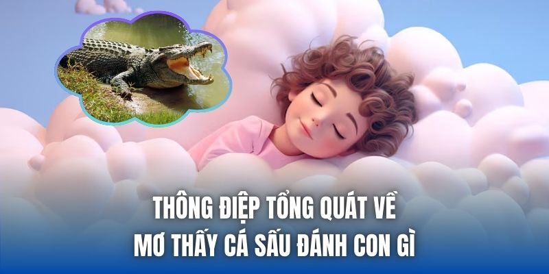 Hình ảnh cá sấu dưới nước xuất hiện khi ngủ mơ